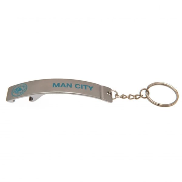 Manchester City FC Bottle Opener Keyring Silver One Size