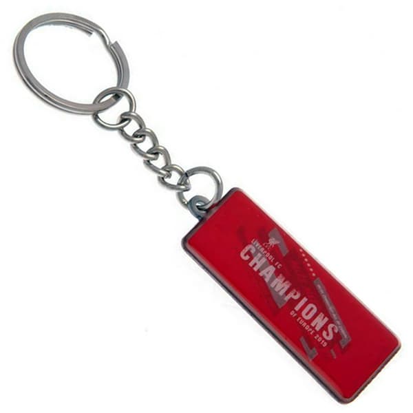 Liverpool FC Champions Of Europe 2019 Metal nøglering Red/Silver One Size