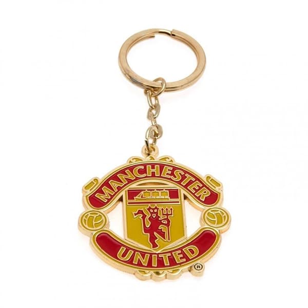 Manchester United FC Officiel fodboldnøglering med våbenskjold