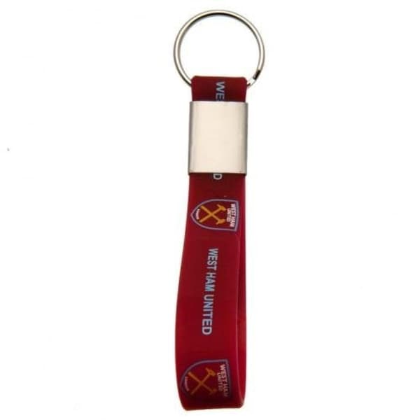 West Ham United FC Silicone Keyring Claret One Size