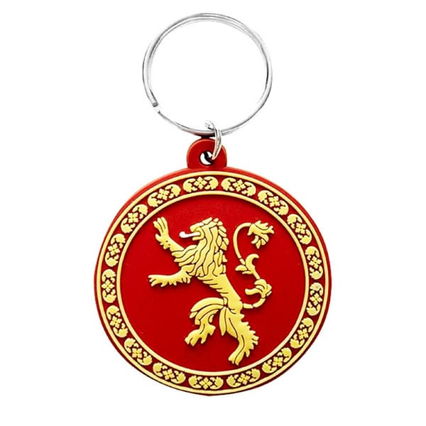 Game Of Thrones Rubber Keyring Red/Lannister One Size