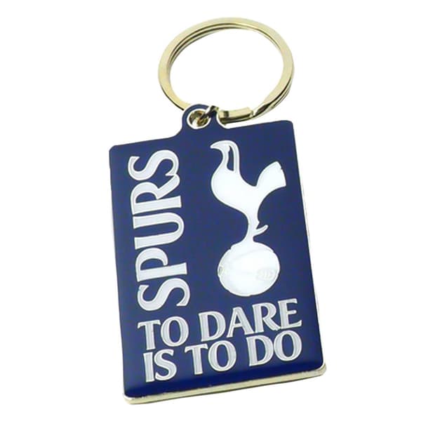 Tottenham Hotspur FC To Dare Is To Do nyckelring i en presentpåse av sammet Blue/White One Size