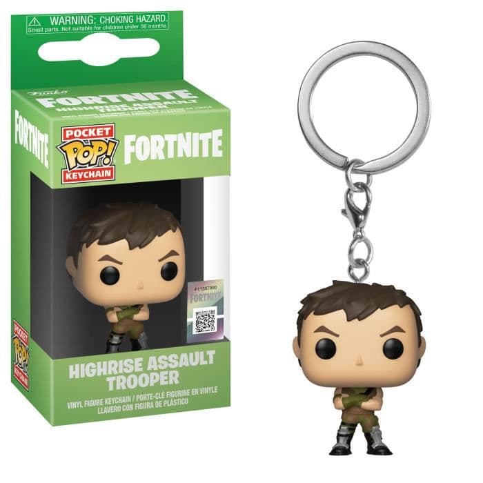Funko Pocket Pop nøglering! Fortnite - Highrise Assault Trooper