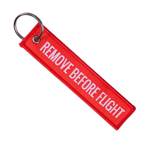 Keychain Fjern før Flight Pilot Bomber Jacket - Rød