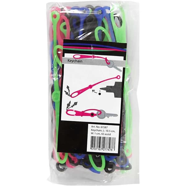 Nyckelband - L: 10,5 cm - B: 1 cm - 42 st