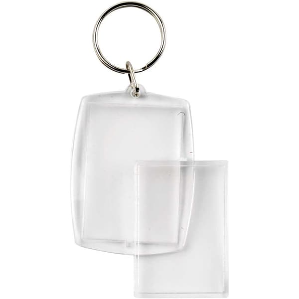 Nyckelringar berlocker - 40x50 mm - Rektangulär - 25 st