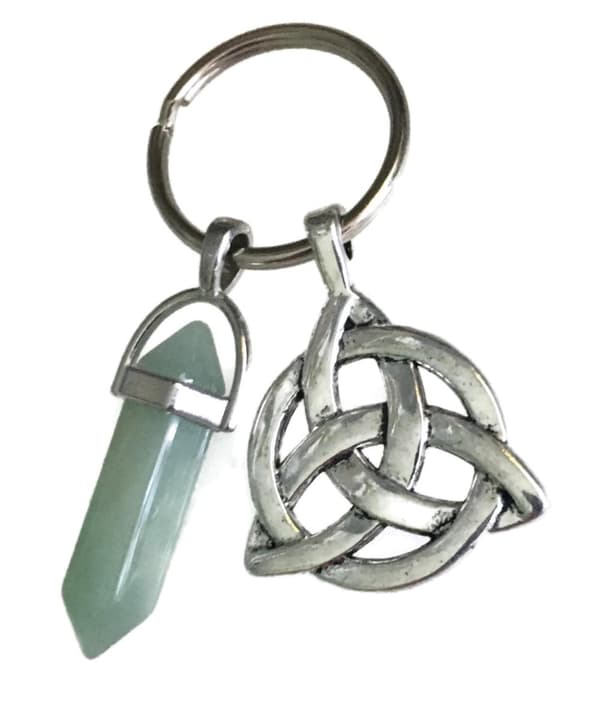 Nyckelring Aventurin Triquetra Keltisk Symbol Celtic