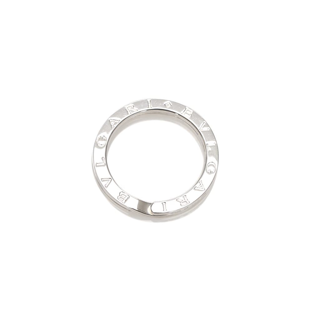 Bvlgari Logo Silver Key Ring Silver