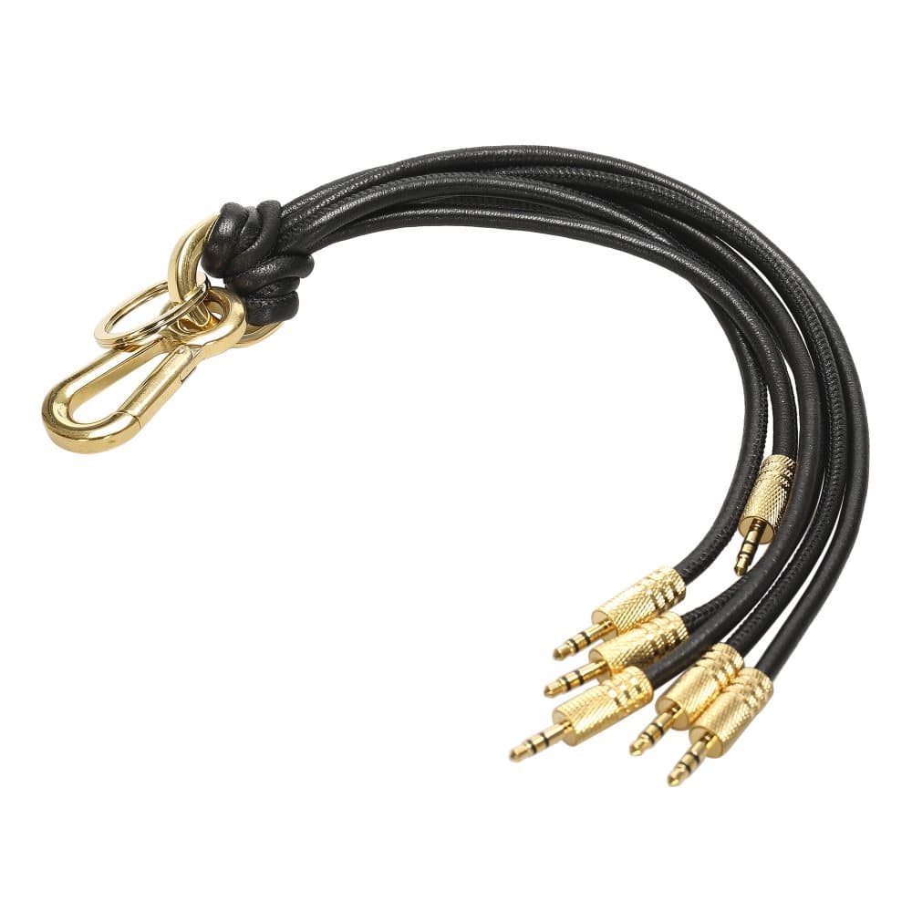 Loewe Leather Key Ring Black