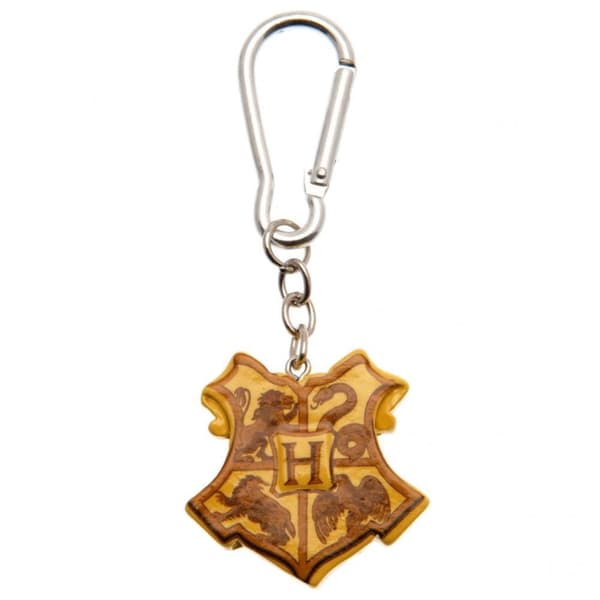 Harry Potter Hogwarts 3D nyckelring Gold One Size
