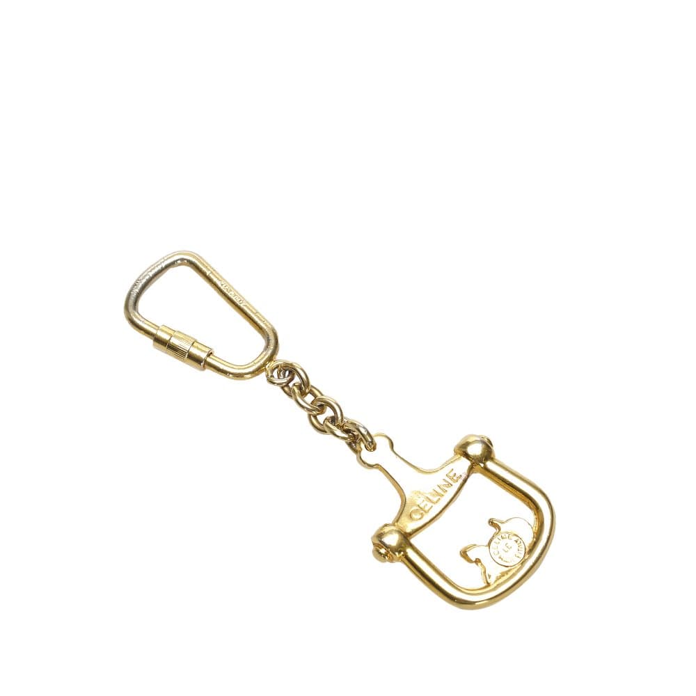 Celine Gold-Tone Key Chain Gold