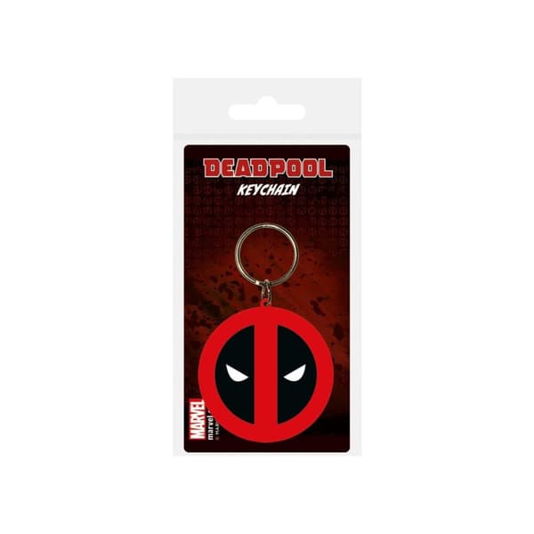 Deadpool Symboler Nyckelring Black/Red/White One Size