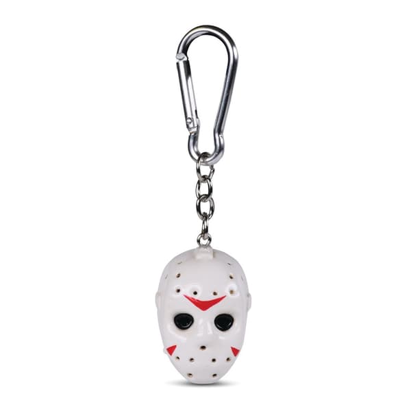 Friday The 13th Huvud 3D nyckelring White One Size