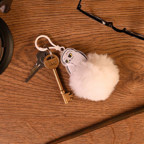 Harry Potter Pom Pom Hedwig nyckelring