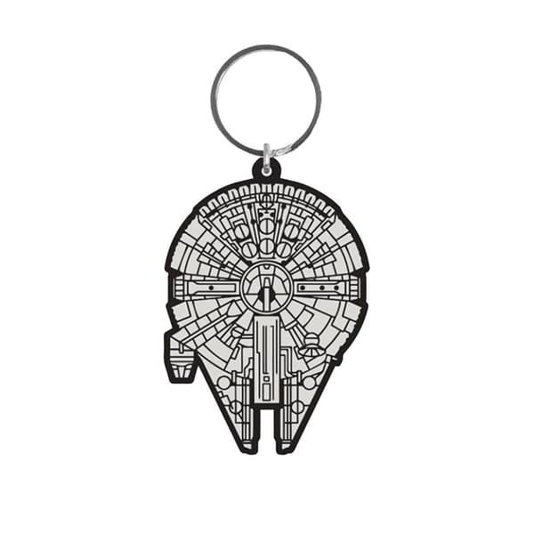 Star Wars Millennium Falcon nøglering Black/White One Size