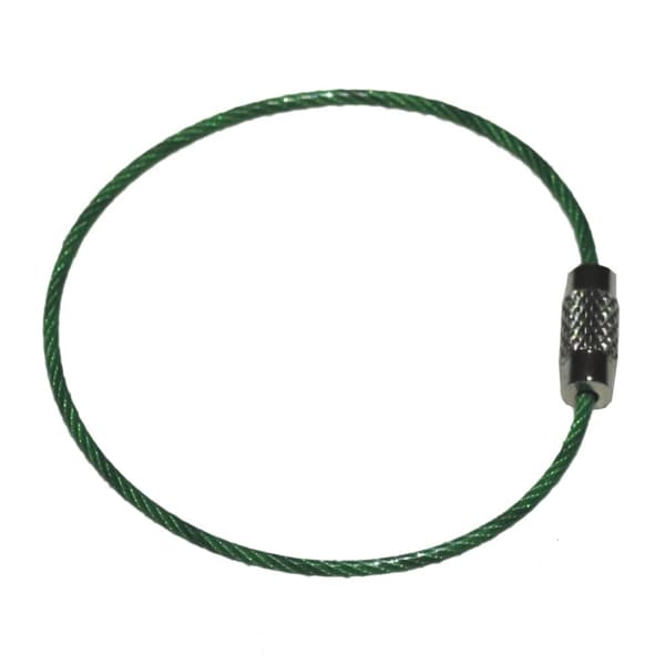 Nøglering i ståltråd - 50 mm diameter - 1,5 mm tykkelse - Flere farvevalg