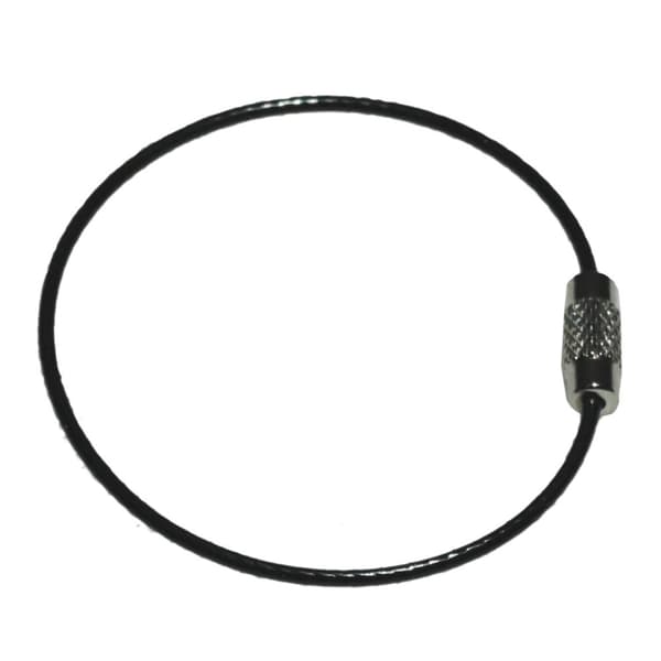Nøglering i ståltråd - 50 mm diameter - 1,5 mm tykkelse - Flere farvevalg
