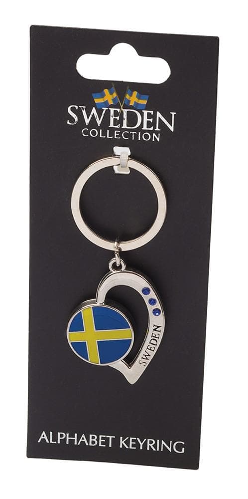 Nyckelring Souvenir Hjärta Flagga