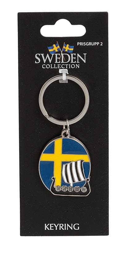 Nyckelring Souvenir Flagga Vikingskepp