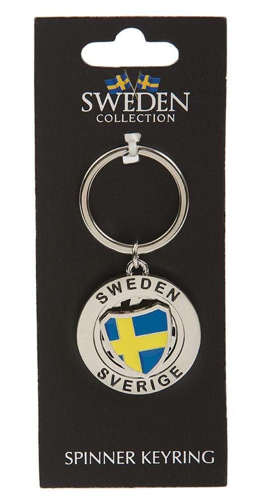 Nyckelring Souvenir Spinner Sköld Flagga