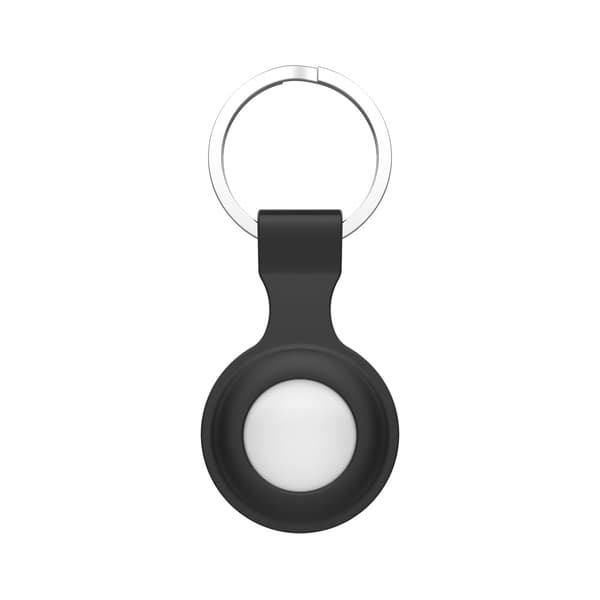 SiGN Apple Airtag Nyckelring med Silikonskal - Svart