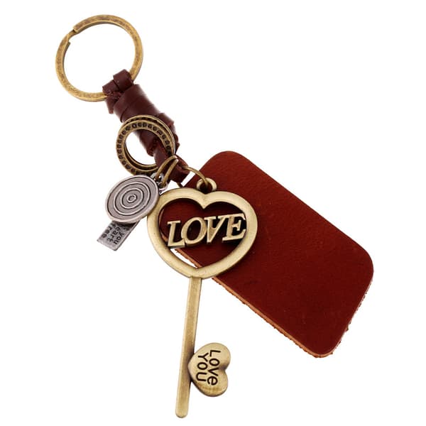 Vacker nyckelring i Steampunk-stil - love-key