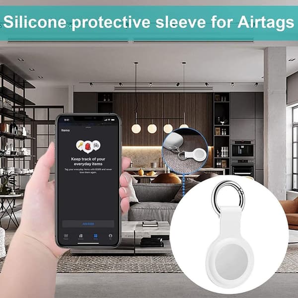 3-Pack Airtag Skal - 4 Färger med nyckelring