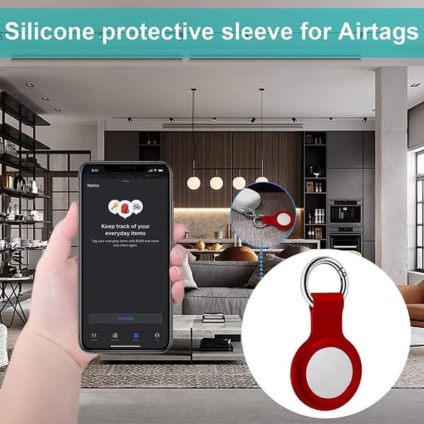 3-Pack Airtag Skal - 4 Färger med nyckelring
