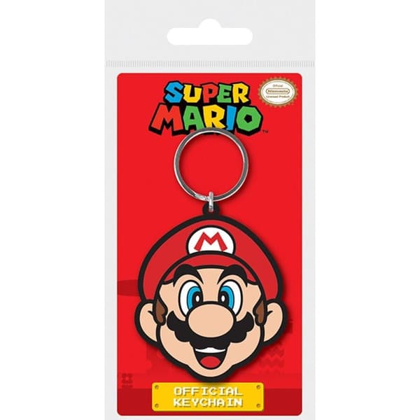 Nintendo Super Mario nøglering gummi