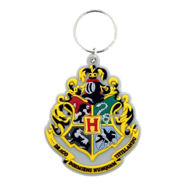 Harry Potter Hogwarts Crest gummi nyckelring Multicoloured One Size