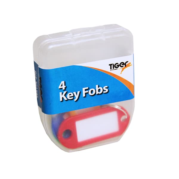 Tiger Stationery Essential nyckelring (4 st) Multicoloured One Size