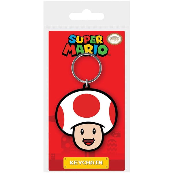Super Mario Toad gummi nyckelring