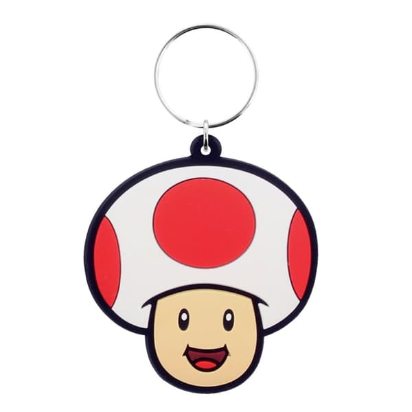 Super Mario Gummi-nøglering med tudse Multicoloured One Size