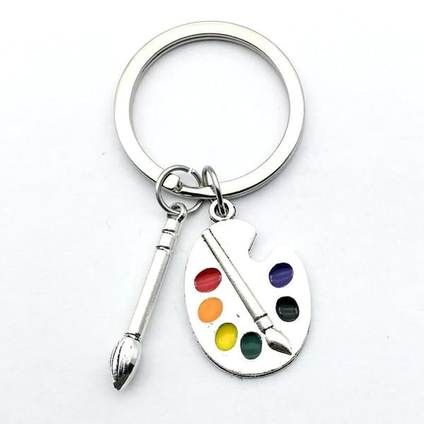 Keyring - Palette - Paintbrush
