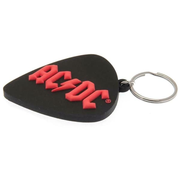 AC/DC Plectrum Rubber Keyring