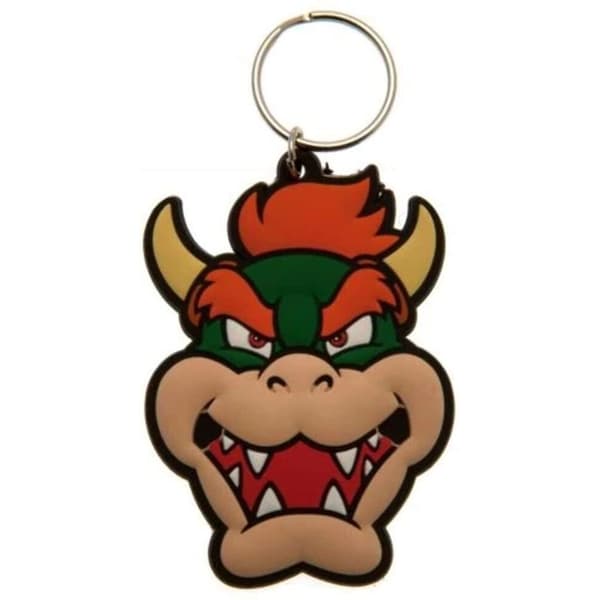 Super Mario Bowser nyckelring i gummi Multicoloured One Size