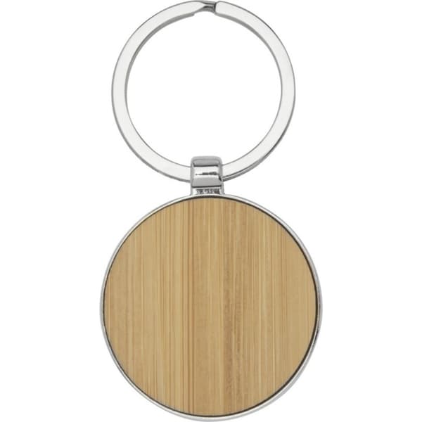 Avenue Nino rund nyckelring i bambu Natural One Size