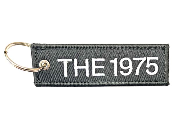 The 1975 Keyring keychain Patch Band Logo Official Black ""