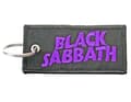 Miniatyrbild 4 av 4: Black Sabbath Keyring Keychain Patch Wavy Band Logo Official Black Taille unique