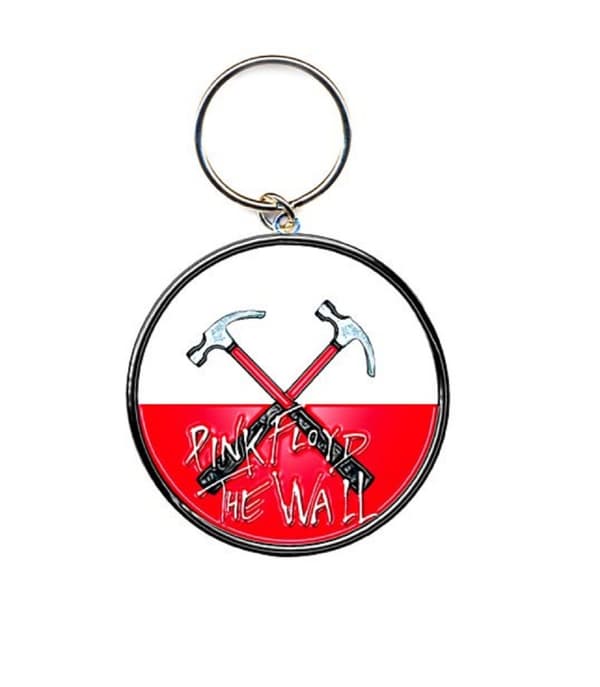 Pink Floyd Keyring Keychain The Wall Hammers Logo Official metal One Size