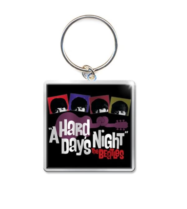 The Beatles Keychain Hard Days Night Guitar Official One Size