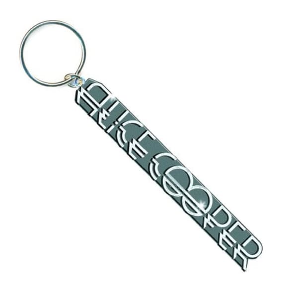 Alice Cooper Keyring Keychain Logo Official metal One Size