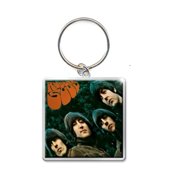 The Beatles Keychain Rubber Soul Album Official en storlek