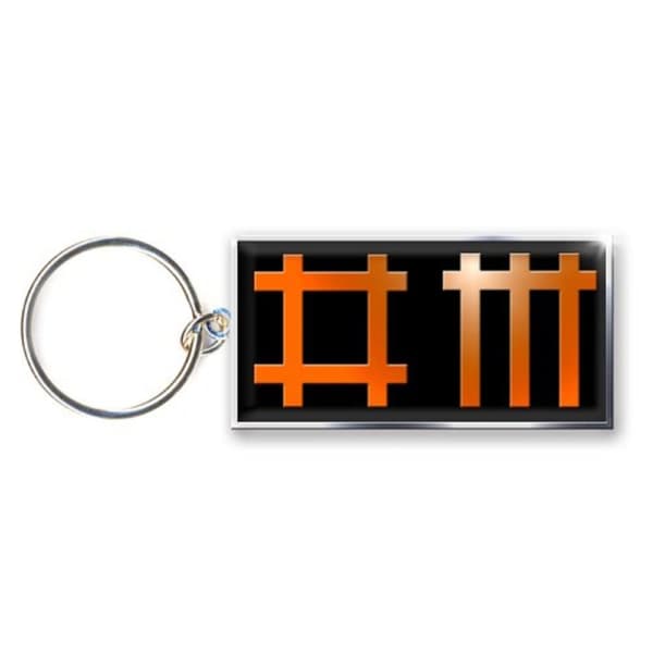 Depeche Mode Band Logo Keyring Keychain One Size