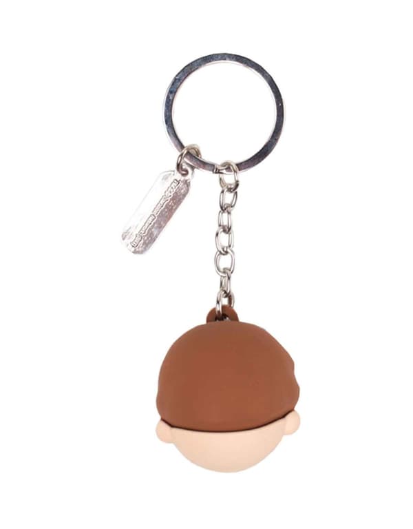 Rick & Morty Keyring Keychain Morty Face 3D Official Rubber One Size