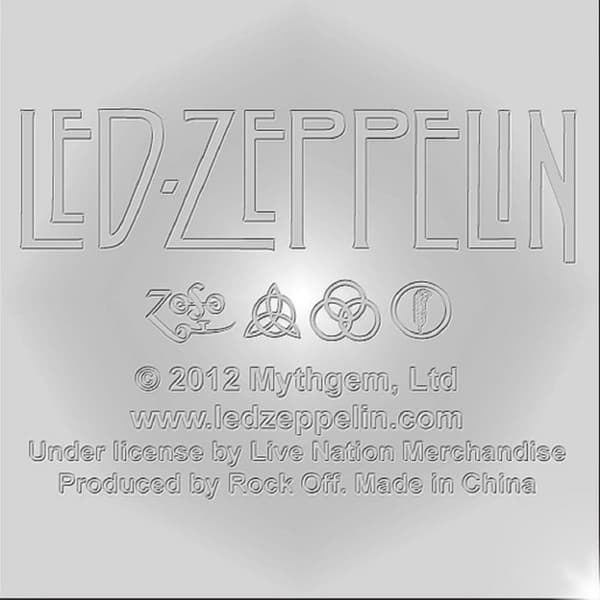 Led Zeppelin Keyring Keychain 1977 USA Tour new Official Standard metal One Size
