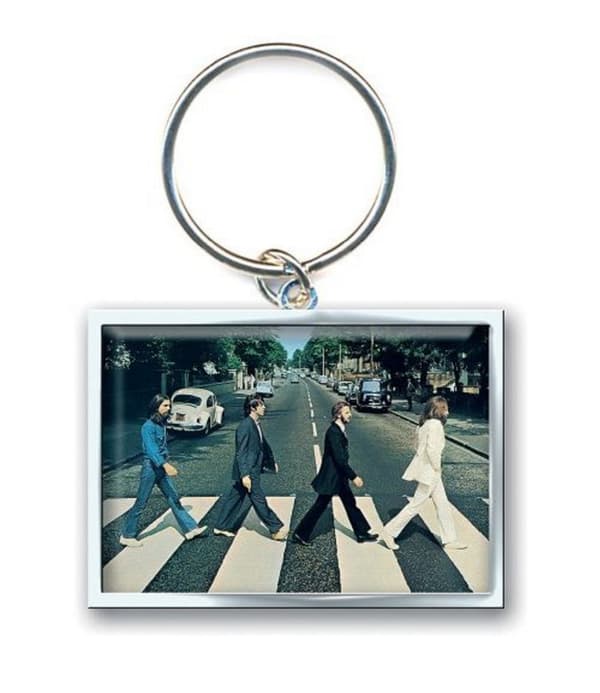 The Beatles Keychain Abbey Road Crossing photo Official One Size