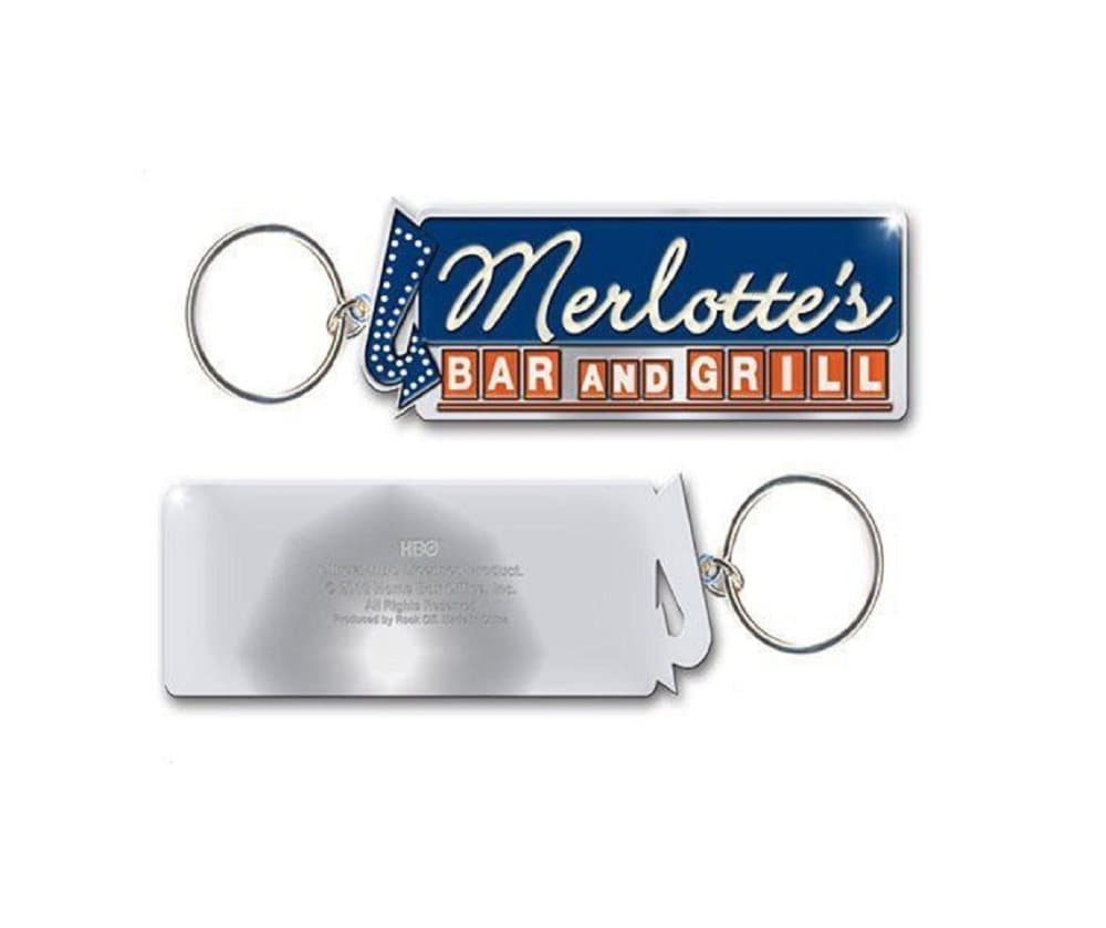 True Blood Keyring Keychain Merlottes bar & grill Official metal One Size
