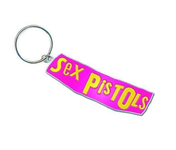 Sex Pistols Keyring Keychain Classic Band Logo Enamel One Size