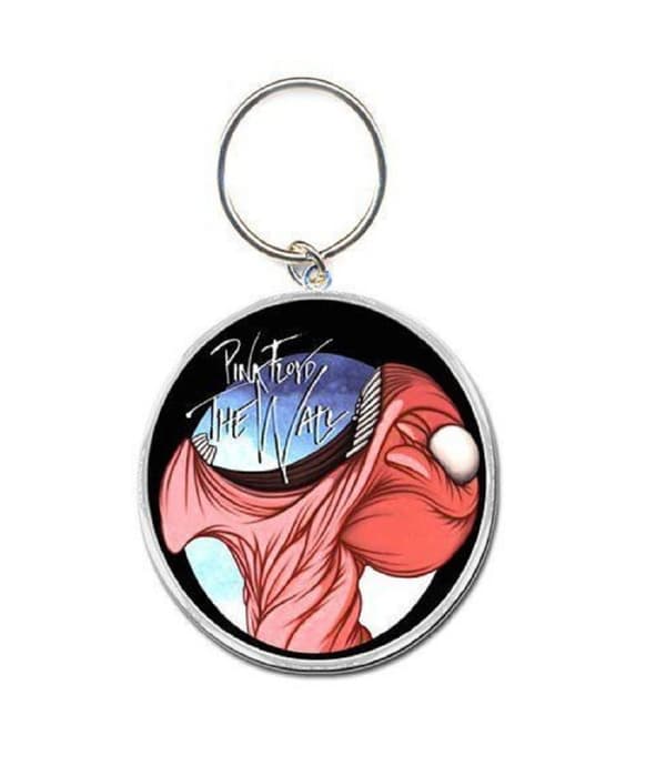 Pink Floyd Keyring Keychain The Wall Eat Head Logo Official en storlek